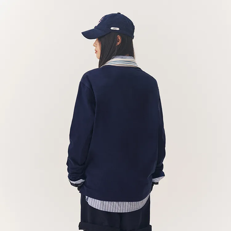 BEASTER x WOODY Polo Shirt Women's Navy Blue-5