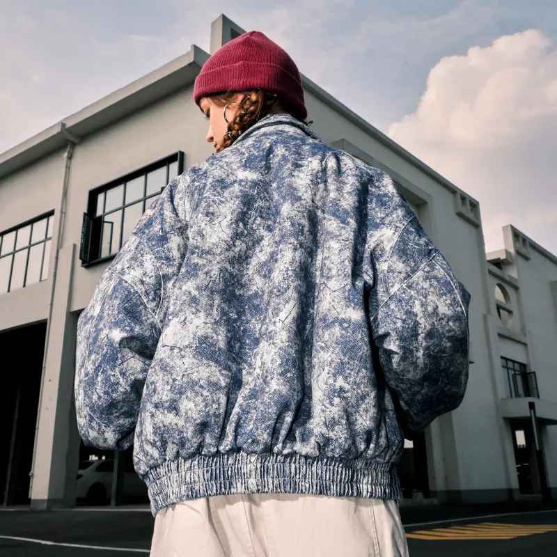 BEASTER Puffer Jacket Unisex Blue Purple-5