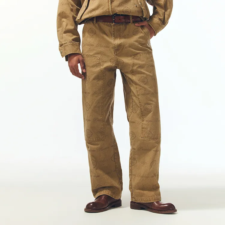 BEASTER Casual Pants Unisex Khaki-2