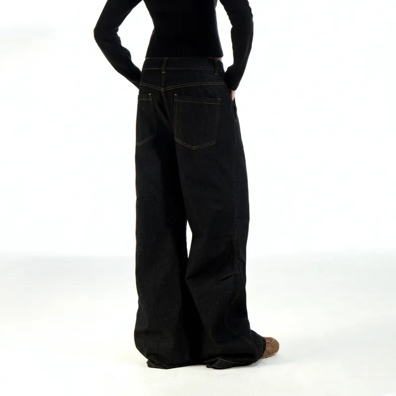 BEASTER Jeans Unisex Denim Black-4