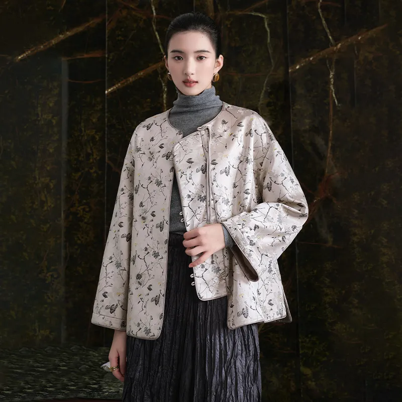 JK&JS Jackets & Coats Women's Silver Gray-2