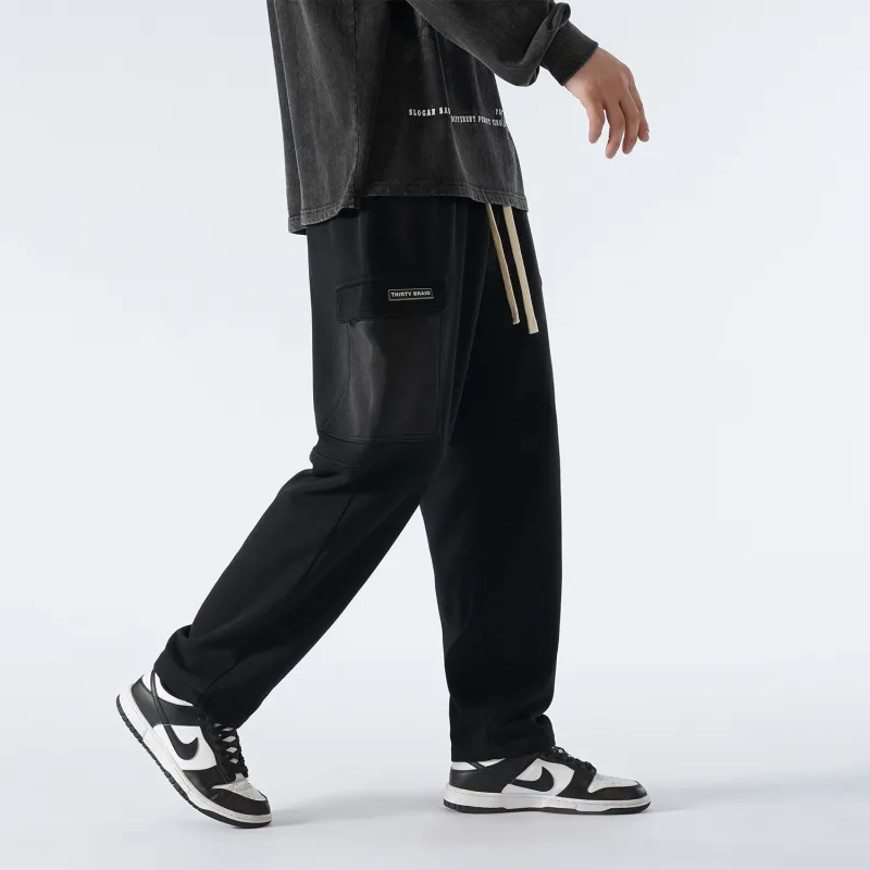 30BRAID Casual Pants Unisex Black-5