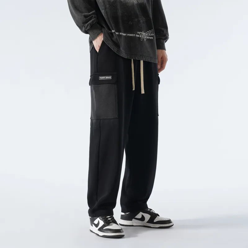 30BRAID Casual Pants Unisex Black-3