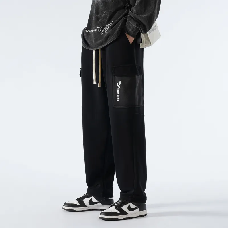 30BRAID Casual Pants Unisex Black-8