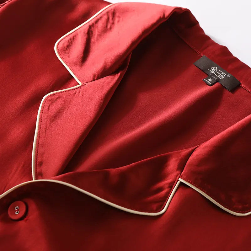JINSANT Pajama Set Men's Caramel Red-2