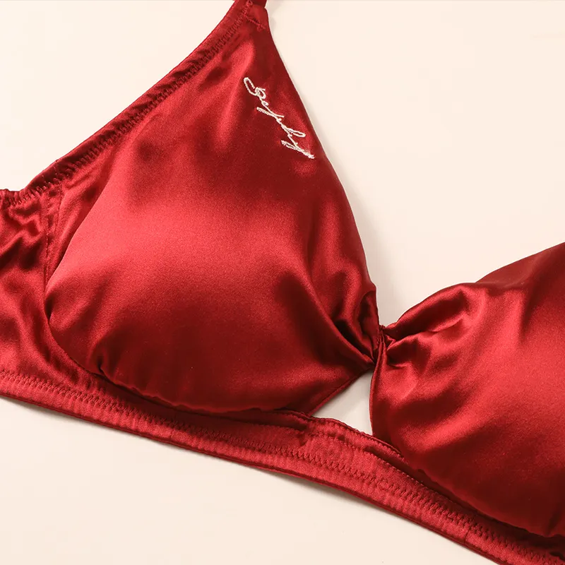 JINSANT Underwear Set Women's Red-2