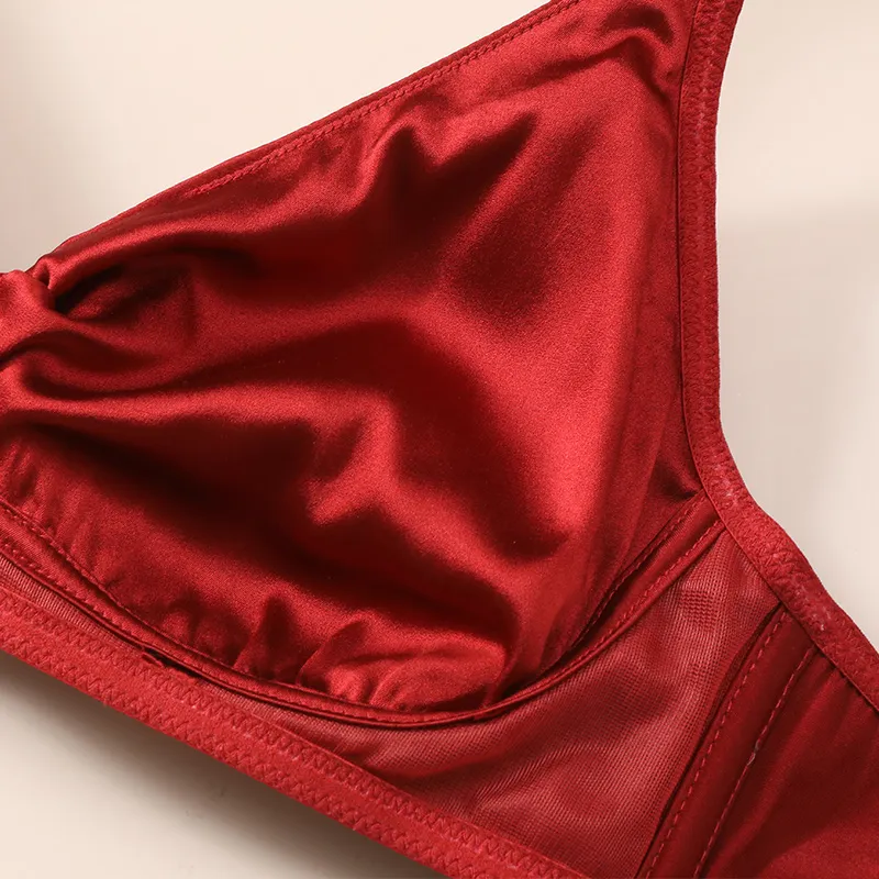 JINSANT Underwear Set Women's Red-3