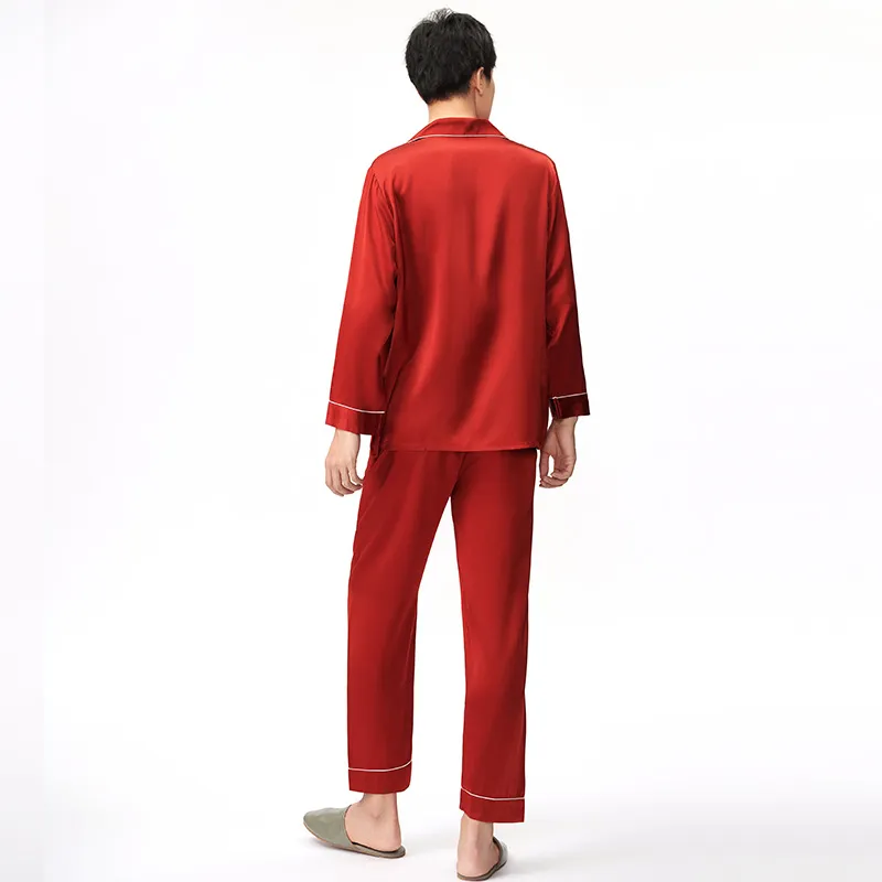 JINSANT Pajama Set Men's Caramel Red-1