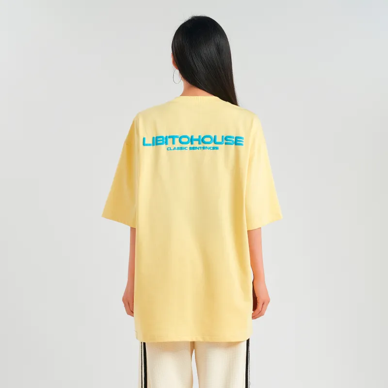 Libito Drop Shoulder Sleeve T Shirt Women's-2