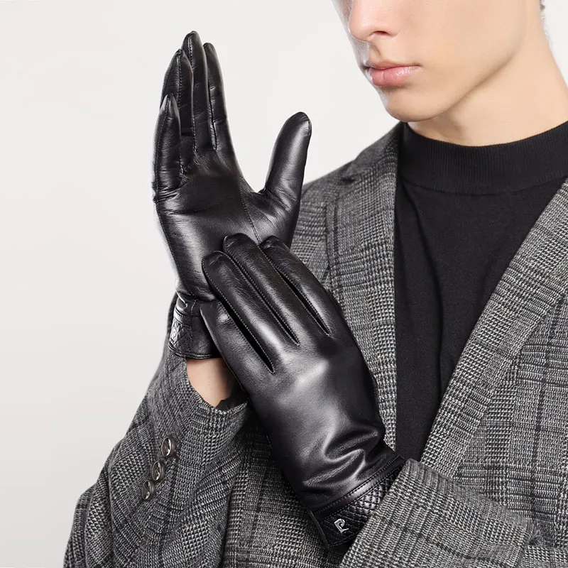 PIERRE CARDIN Winter Cold Resistant Genuine Leather Glove Sheepskin With Softness Women's-2