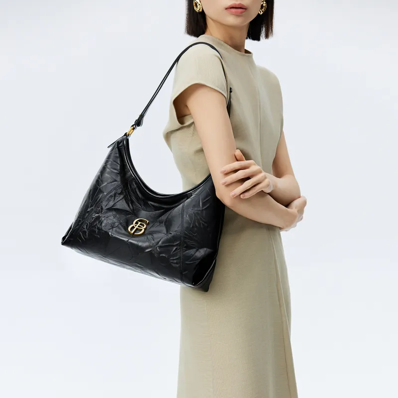 PIERRE CARDIN Top Grain Cow Leather Crossbody Bag, Shoulder Bag Regular Women's Multicolor-1