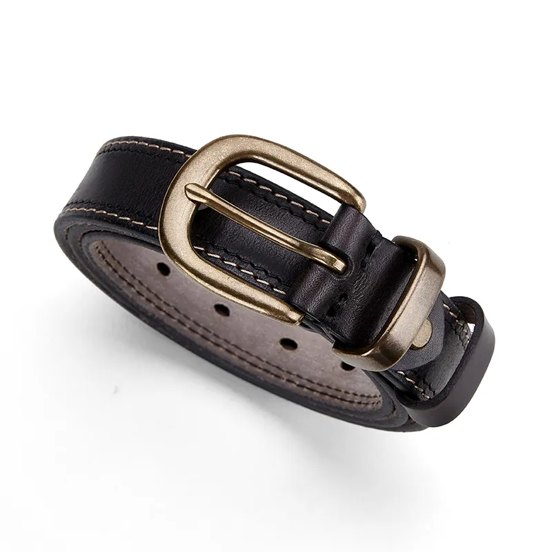 PIERRE CARDIN Cow Leather Belts Men's Black/Burgundy/Brown 2.8cm-3