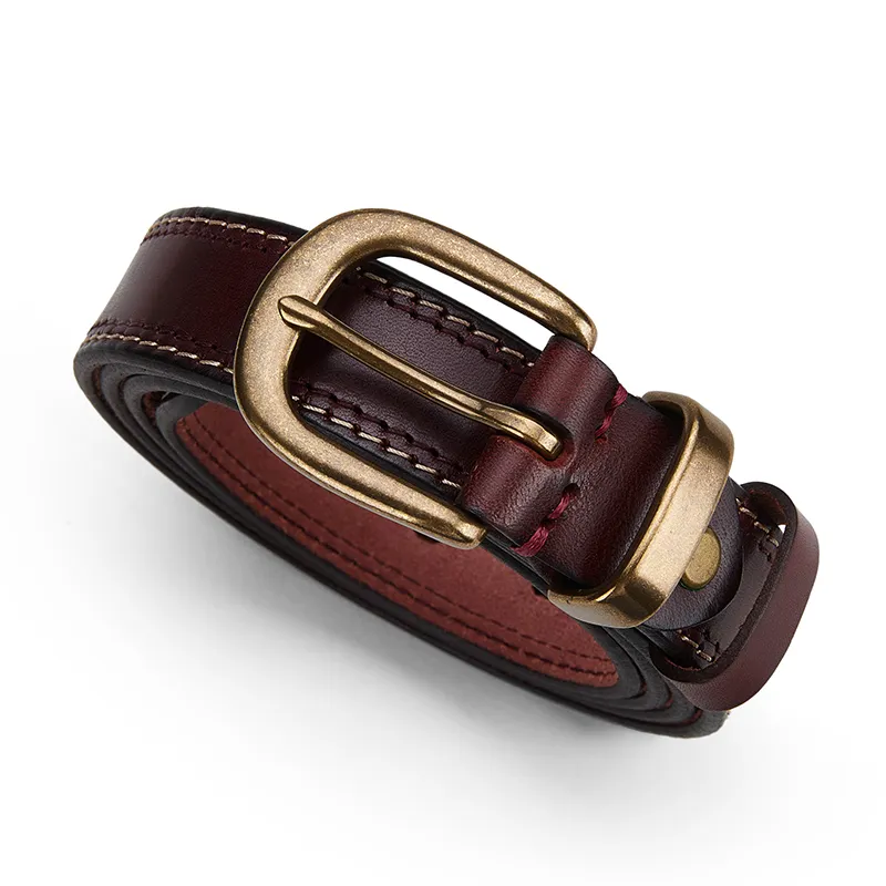 PIERRE CARDIN Cow Leather Belts Men's Black/Burgundy/Brown 2.8cm-7