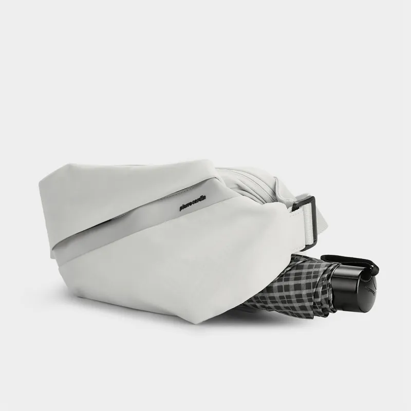 PIERRE CARDIN Membrana Dermalis With Synthetic Leather Shoulder Bag, Crossbody Bag Regular Men's Black/Gray-14