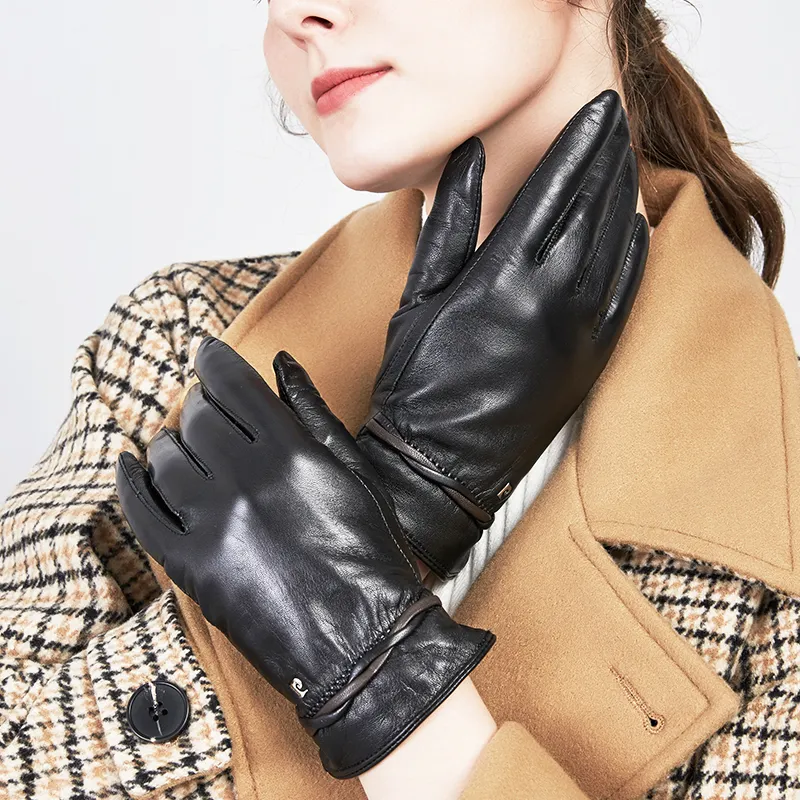 PIERRE CARDIN Goatskin Gloves Women's-1