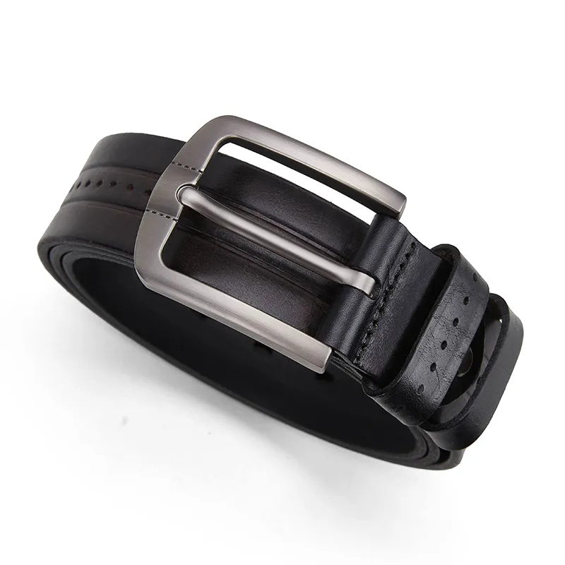 PIERRE CARDIN Top Grain Cow Leather Belts Men's Coffee/Brown/Black 3.8cm-12