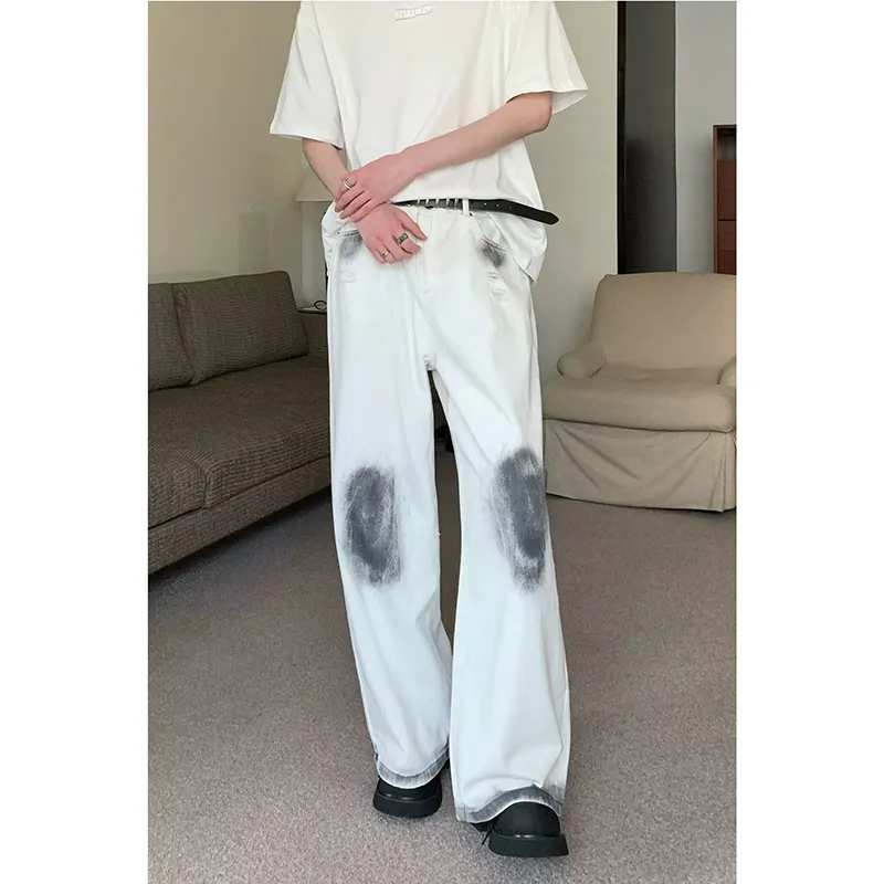 Columtomy Jeans Unisex White-5