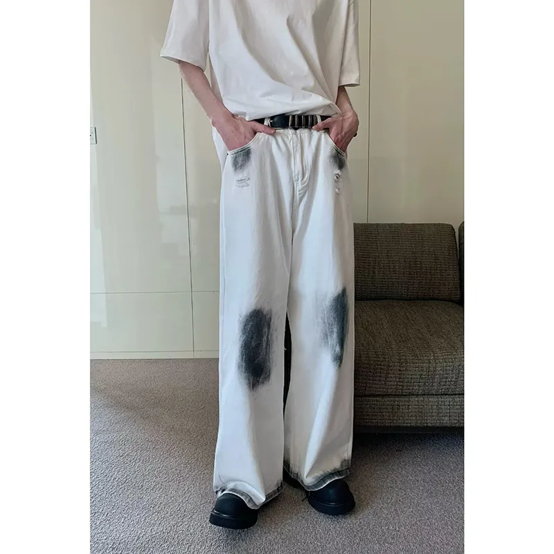 Columtomy Jeans Unisex White-7