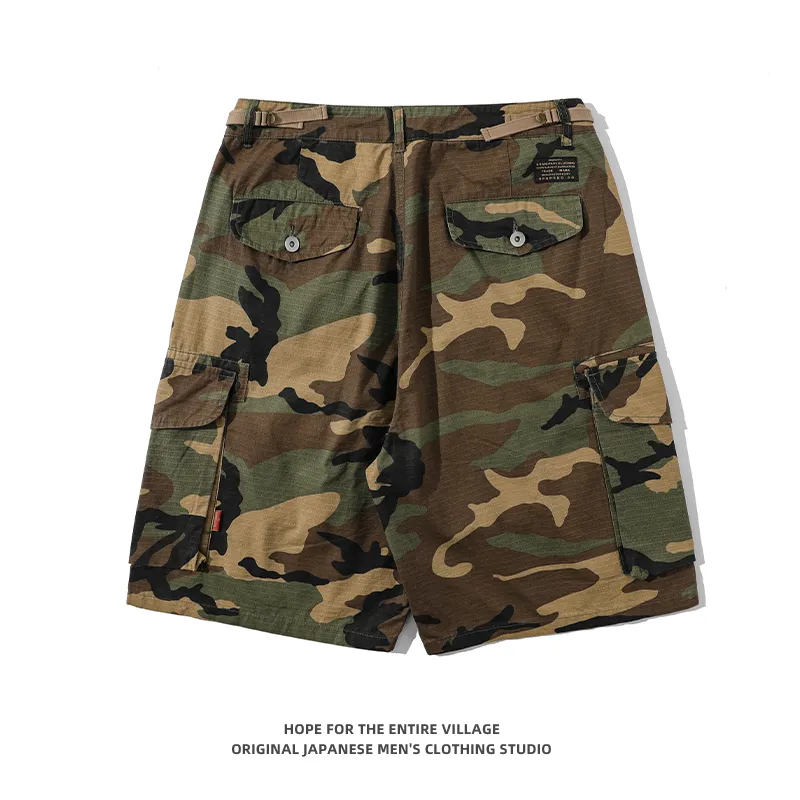 Columtomy Casual Shorts Unisex Camouflage-1