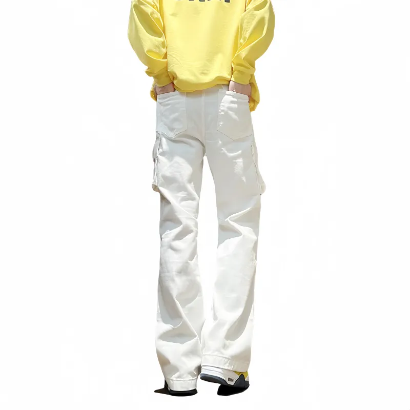 Columtomy Jeans Unisex White-1