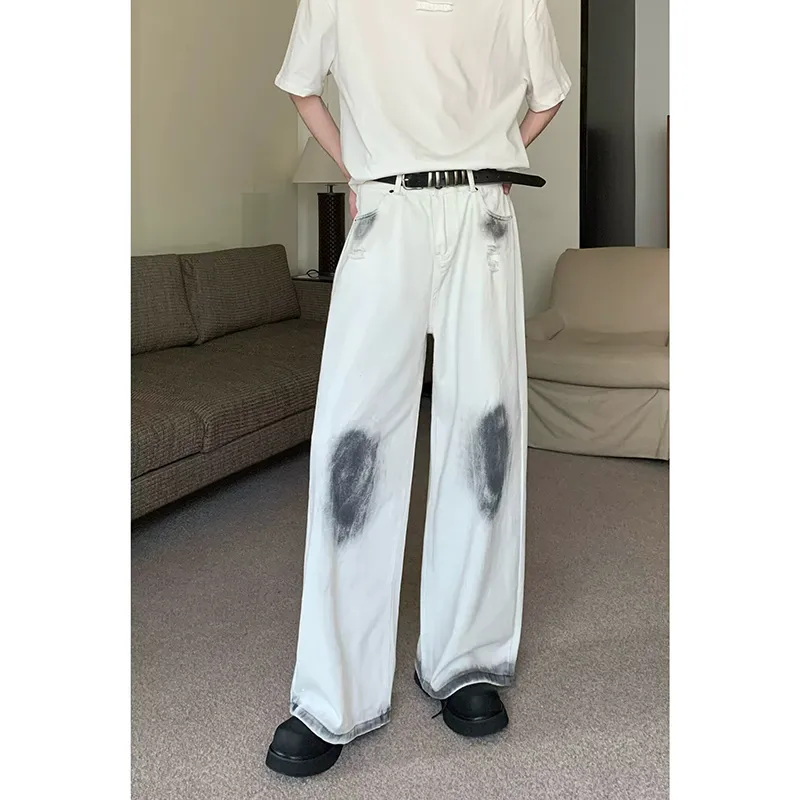 Columtomy Jeans Unisex White-3