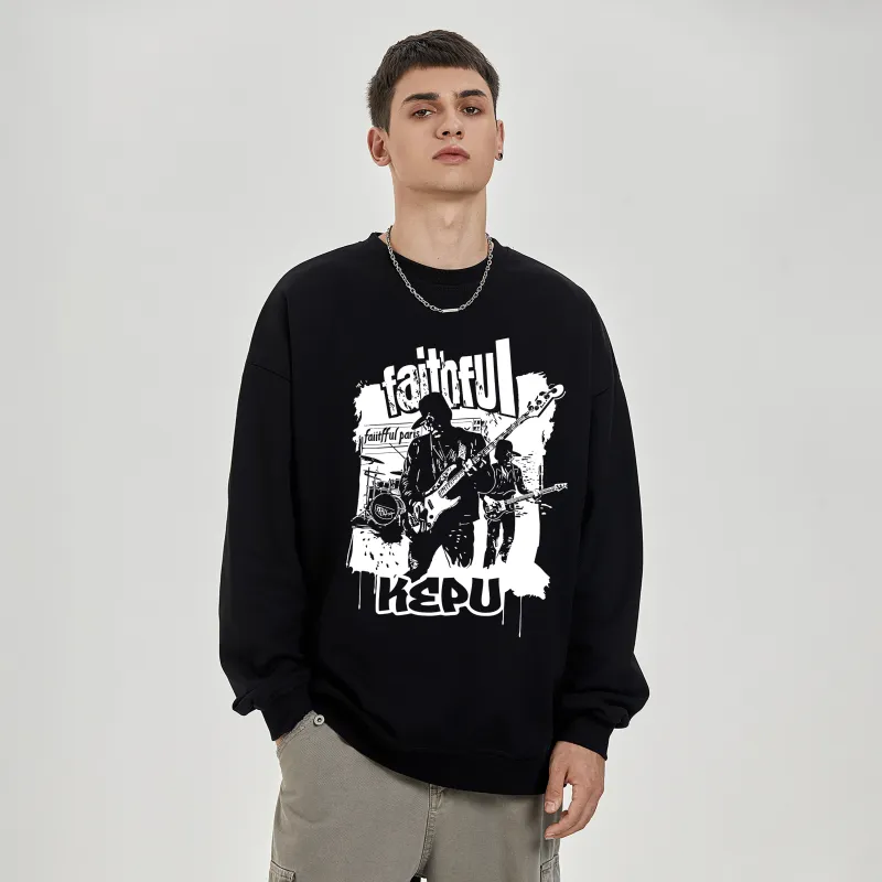 Kepu Fleece Lined Hoodies & Sweatshirts Unisex-2
