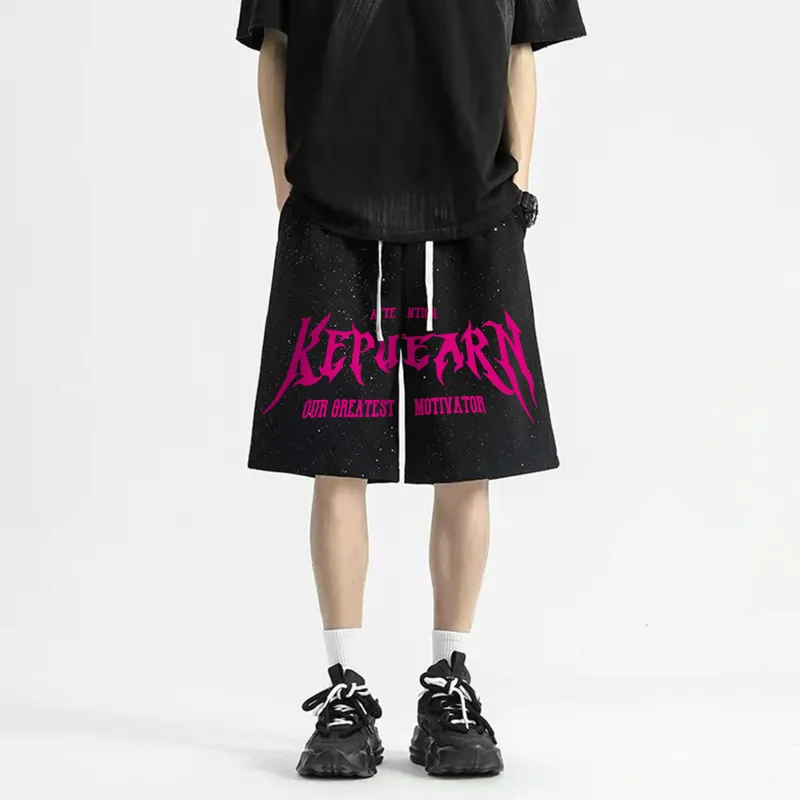 Kepu Casual Shorts Unisex Black-9