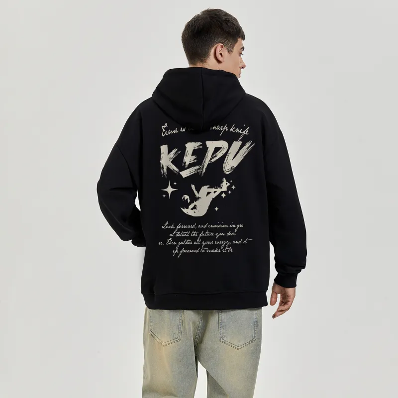 Kepu Fleece Lined Hoodies & Sweatshirts Unisex-3