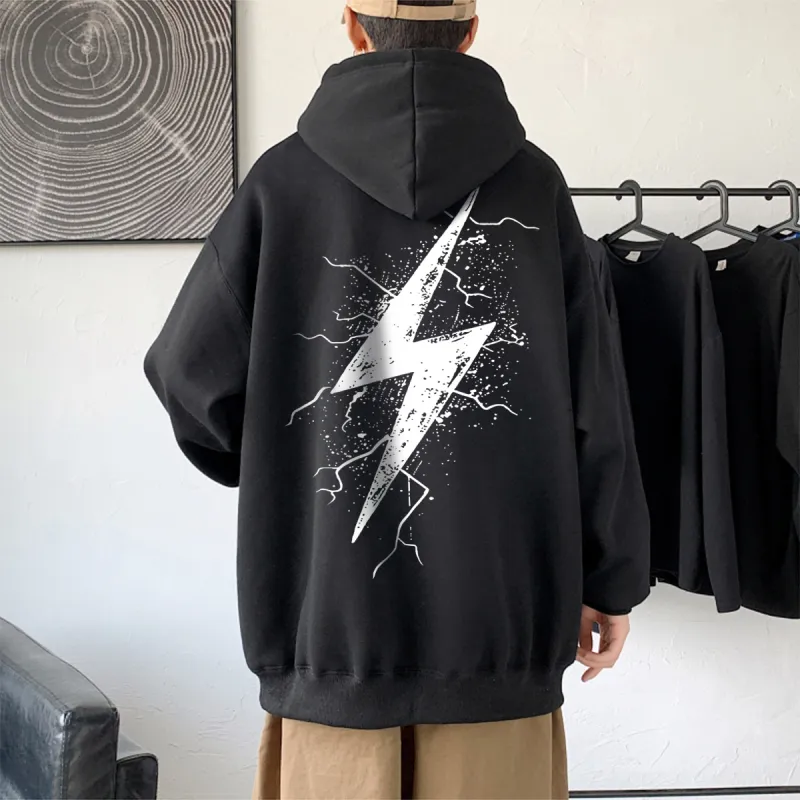 Kepu Sweatshirt Unisex Black White-14
