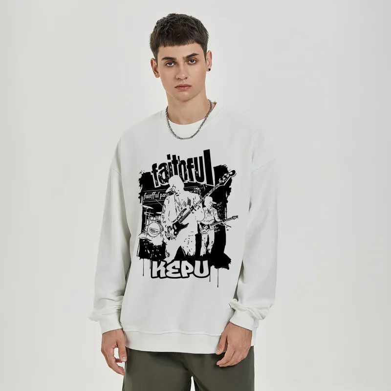 Kepu Fleece Lined Hoodies & Sweatshirts Unisex-7