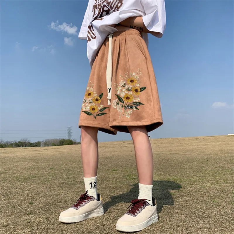 Kepu Casual Shorts Unisex Khaki-10