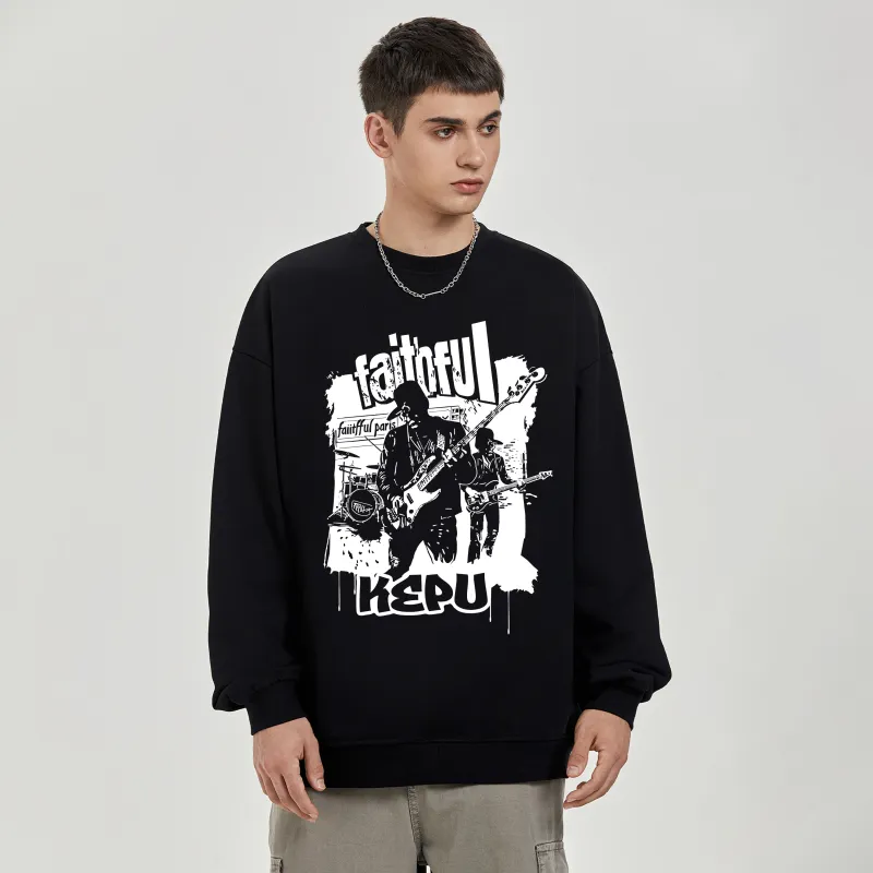 Kepu Fleece Lined Hoodies & Sweatshirts Unisex-3