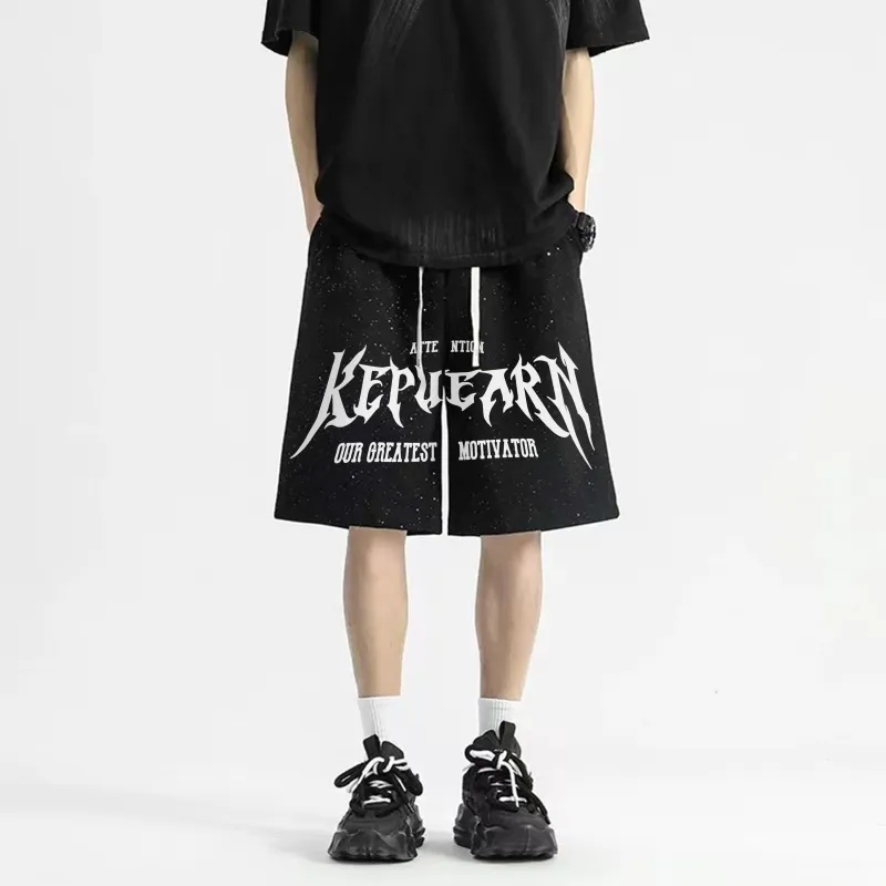 Kepu Casual Shorts Unisex Black-6