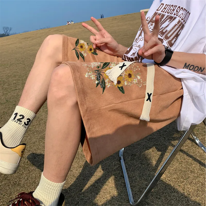 Kepu Casual Shorts Unisex Khaki-11
