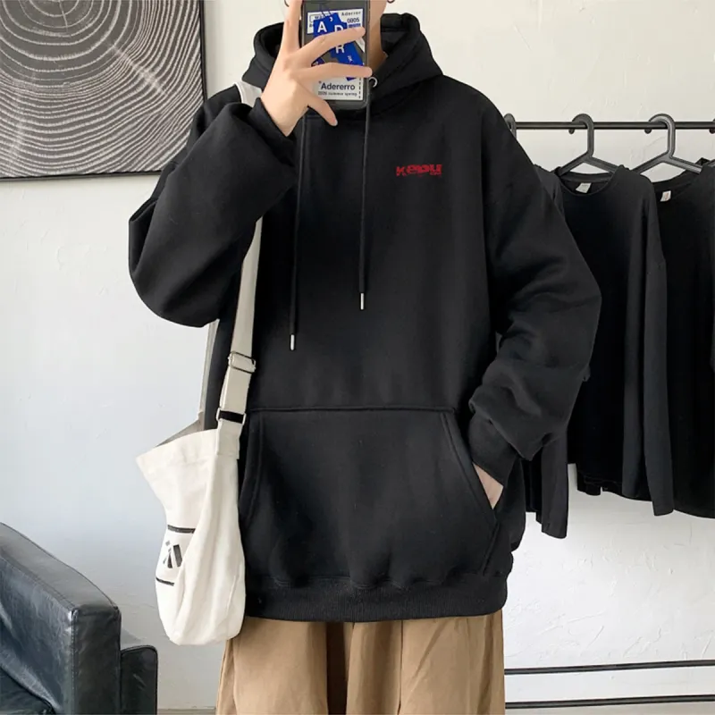Kepu Sweatshirt Unisex Black White-11
