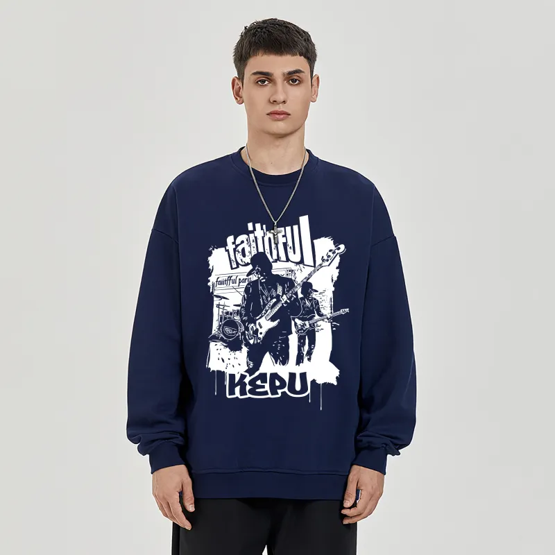 Kepu Fleece Lined Hoodies & Sweatshirts Unisex-18