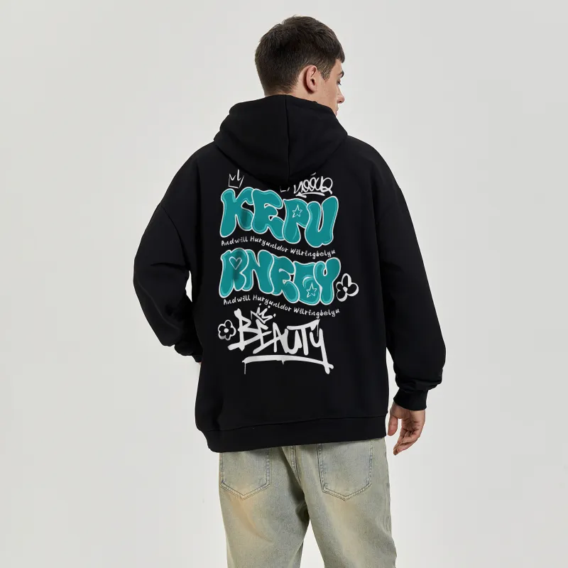 Kepu Fleece Lined Hoodie Unisex-3