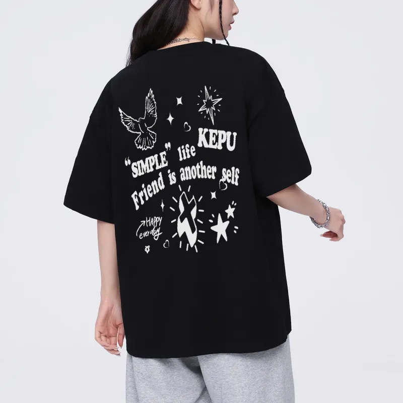 Kepu Short Sleeved T Shirts Unisex-10