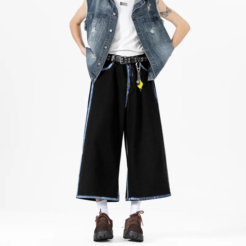 Evil Lions Denim Shorts Unisex-3