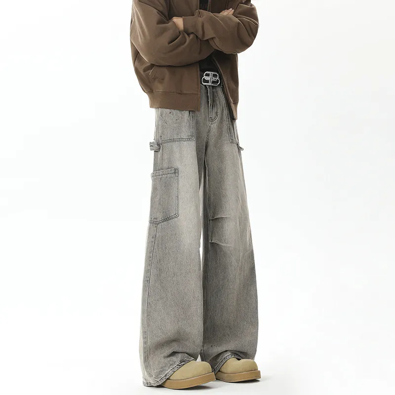 Evil Lions Jeans Unisex Gray Bootcut Upgraded 2.0 Version-3