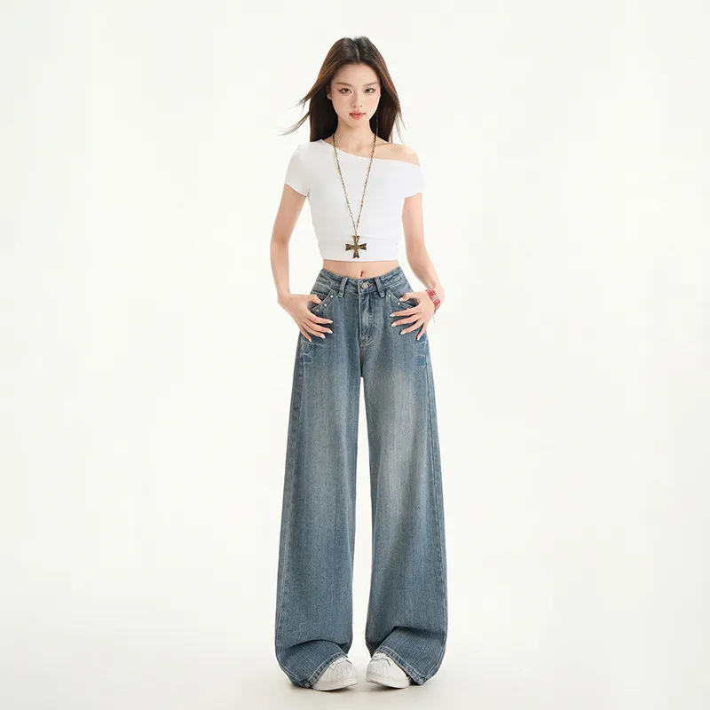 Evil Lions Jeans Unisex Vintage Blue-5