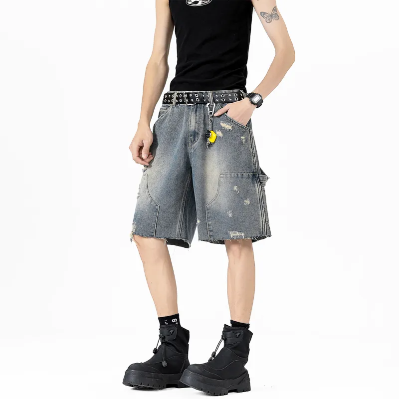 Evil Lions Denim Shorts Unisex-15