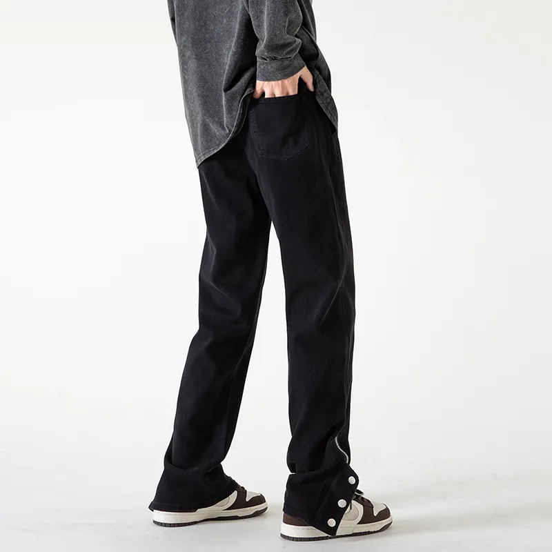 Evil Lions Jeans Unisex Black Bootcut Height Increasing Slimming Style-5