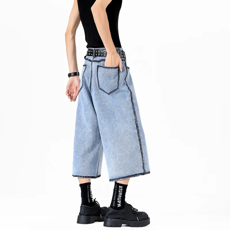 Evil Lions Denim Shorts Unisex-7