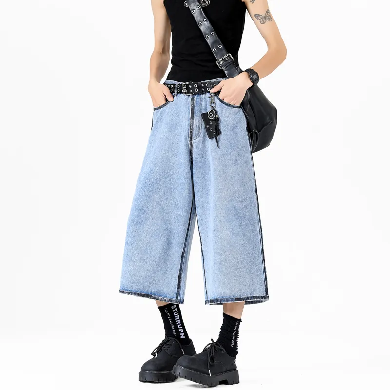 Evil Lions Denim Shorts Unisex-6