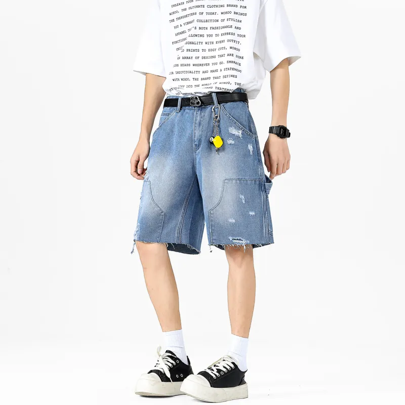 Evil Lions Denim Shorts Unisex-9