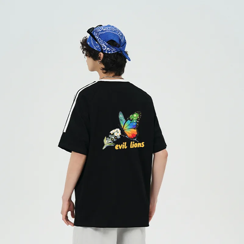 Evil Lions Short Sleeved T Shirts Unisex-6
