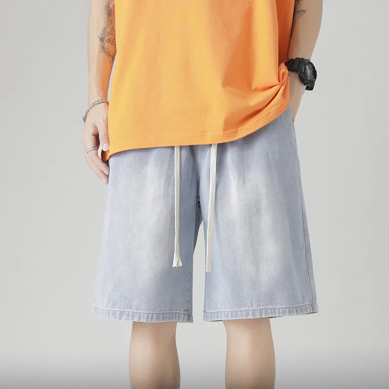 Evil Lions Denim Shorts Unisex-3