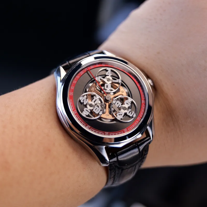 REEF TIGER Automatic Mechanical Movement Watch Men's Watches Silver Dial OBL DK-1