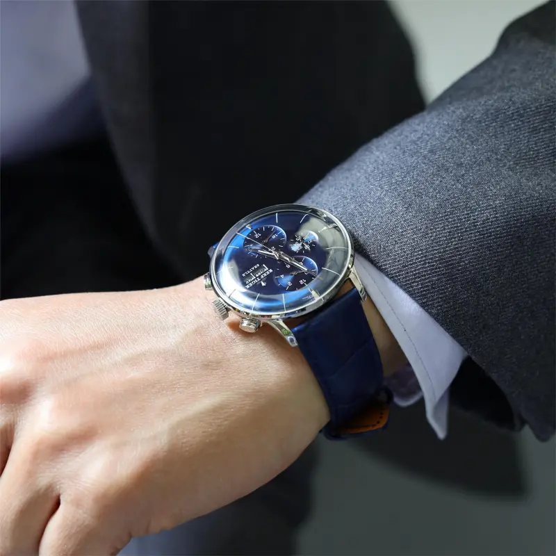 REEF TIGER Seattle Collection-Chief Automatic Mechanical Movement Watch Men's Watches Blue Dial RGA1699-PBLL-5